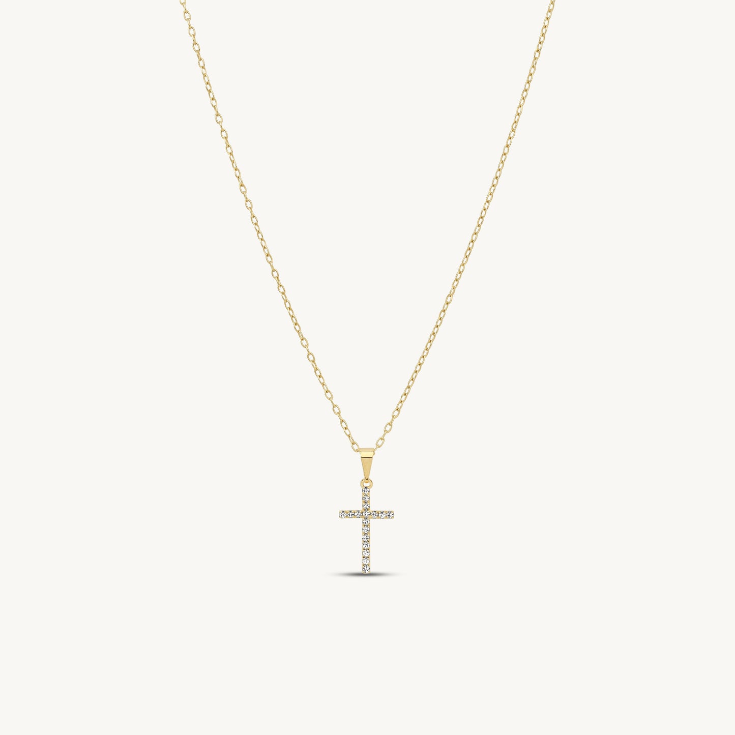 Amata Dainty Cross Pendant Necklace