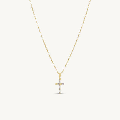 Amata Dainty Cross Pendant Necklace