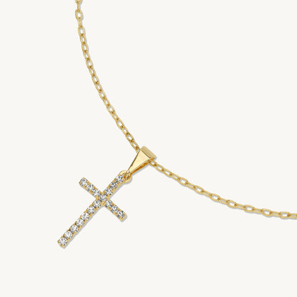 Amata Dainty Cross Pendant Necklace