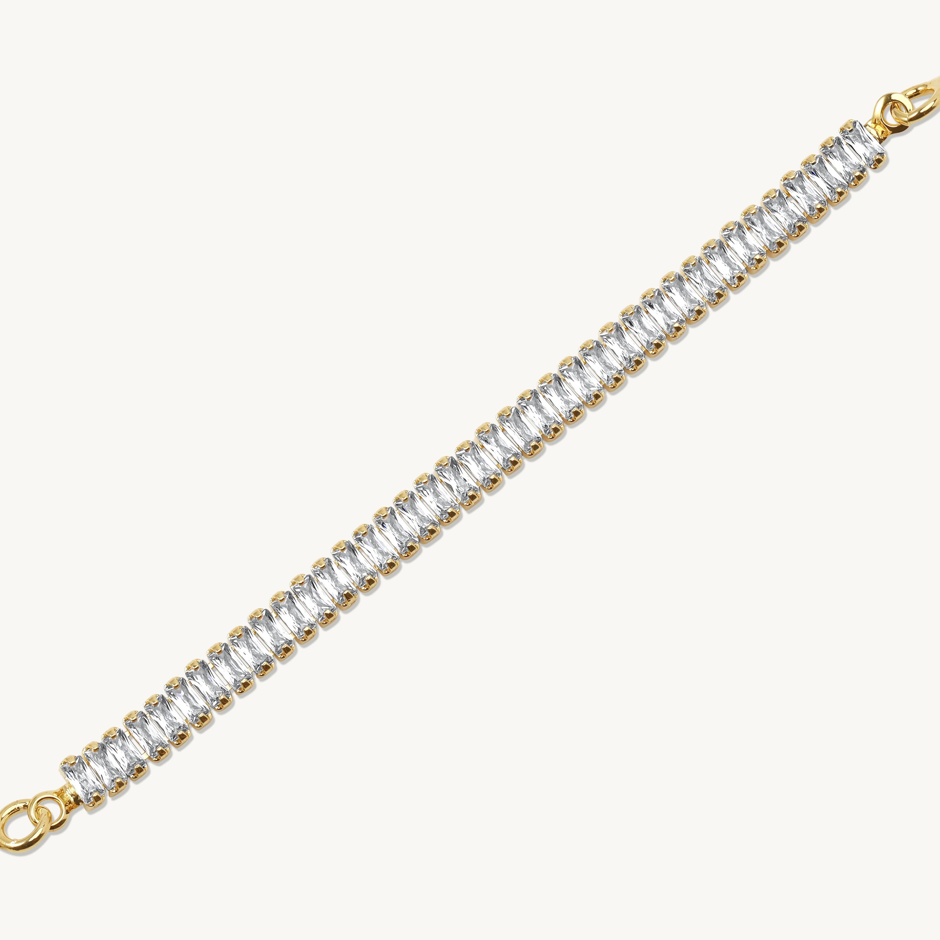 Andrea Adjustable Baguette Tennis Bracelet