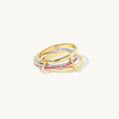 Bellanca Spinner Ring - Ruby Red