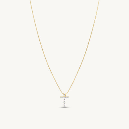 Cristina Dainty Cross Pendant Necklace