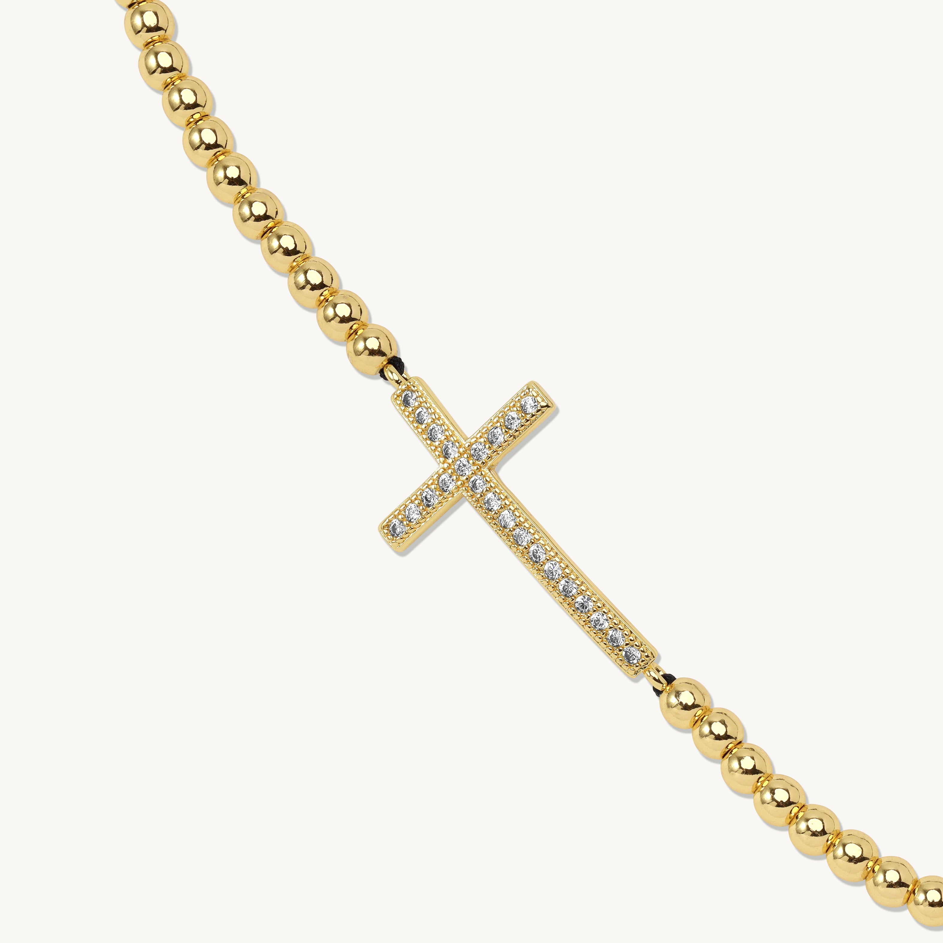 Teodora Adjustable Cross Bracelet