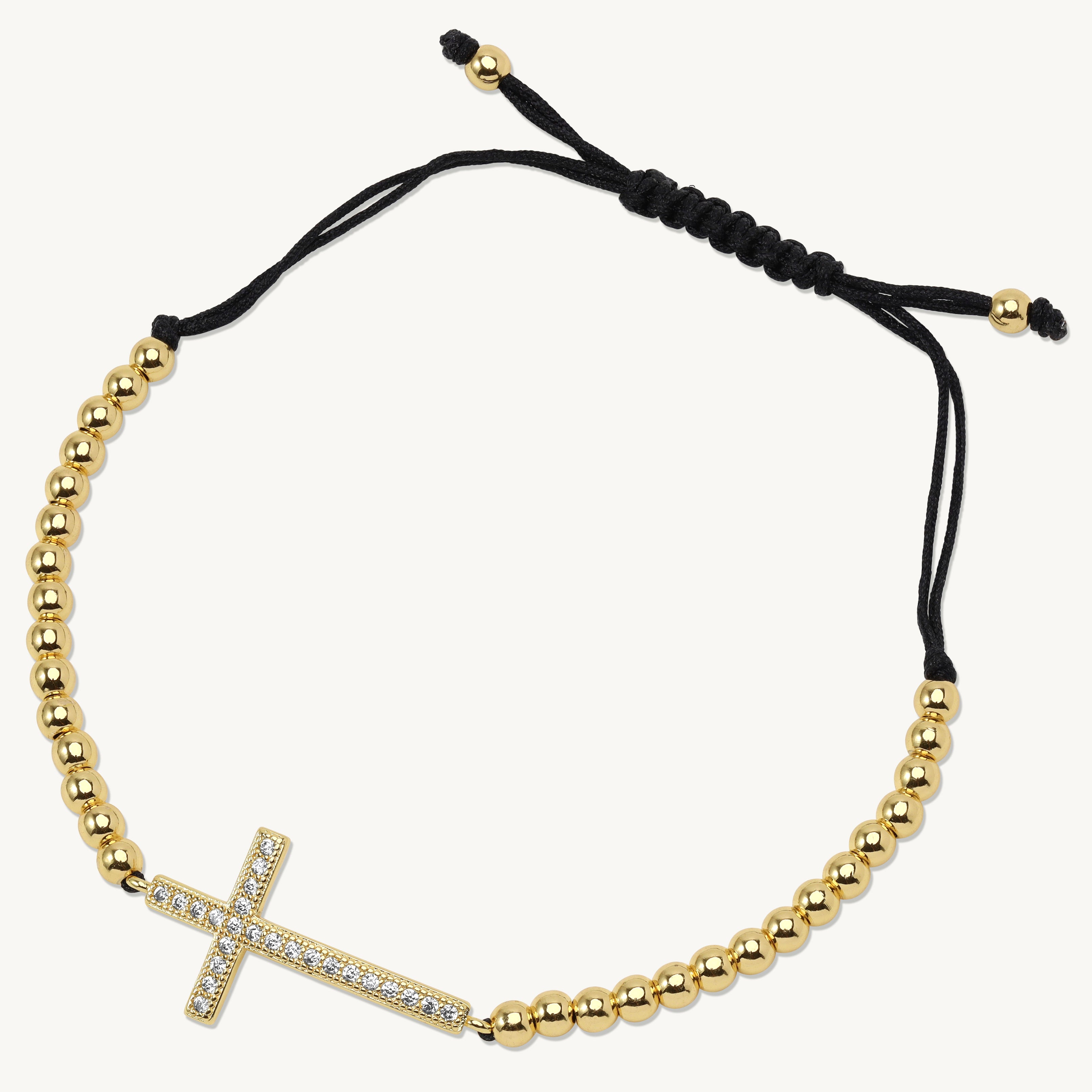 Teodora Adjustable Cross Bracelet