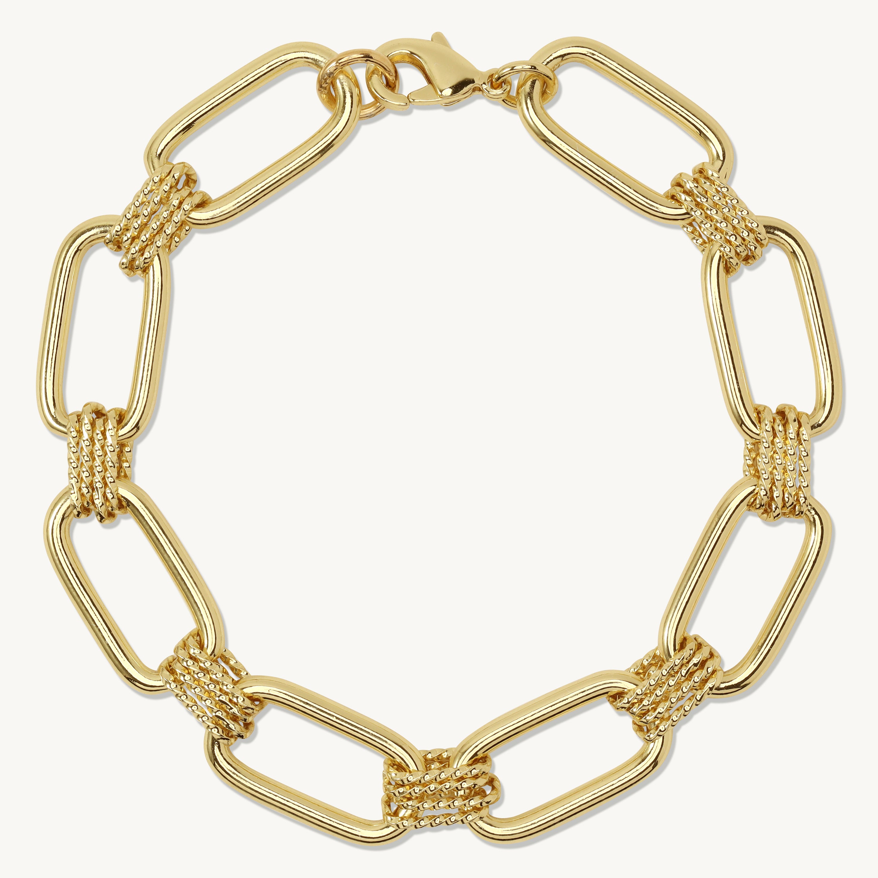 Fia Wide Paperclip Chain Bracelet