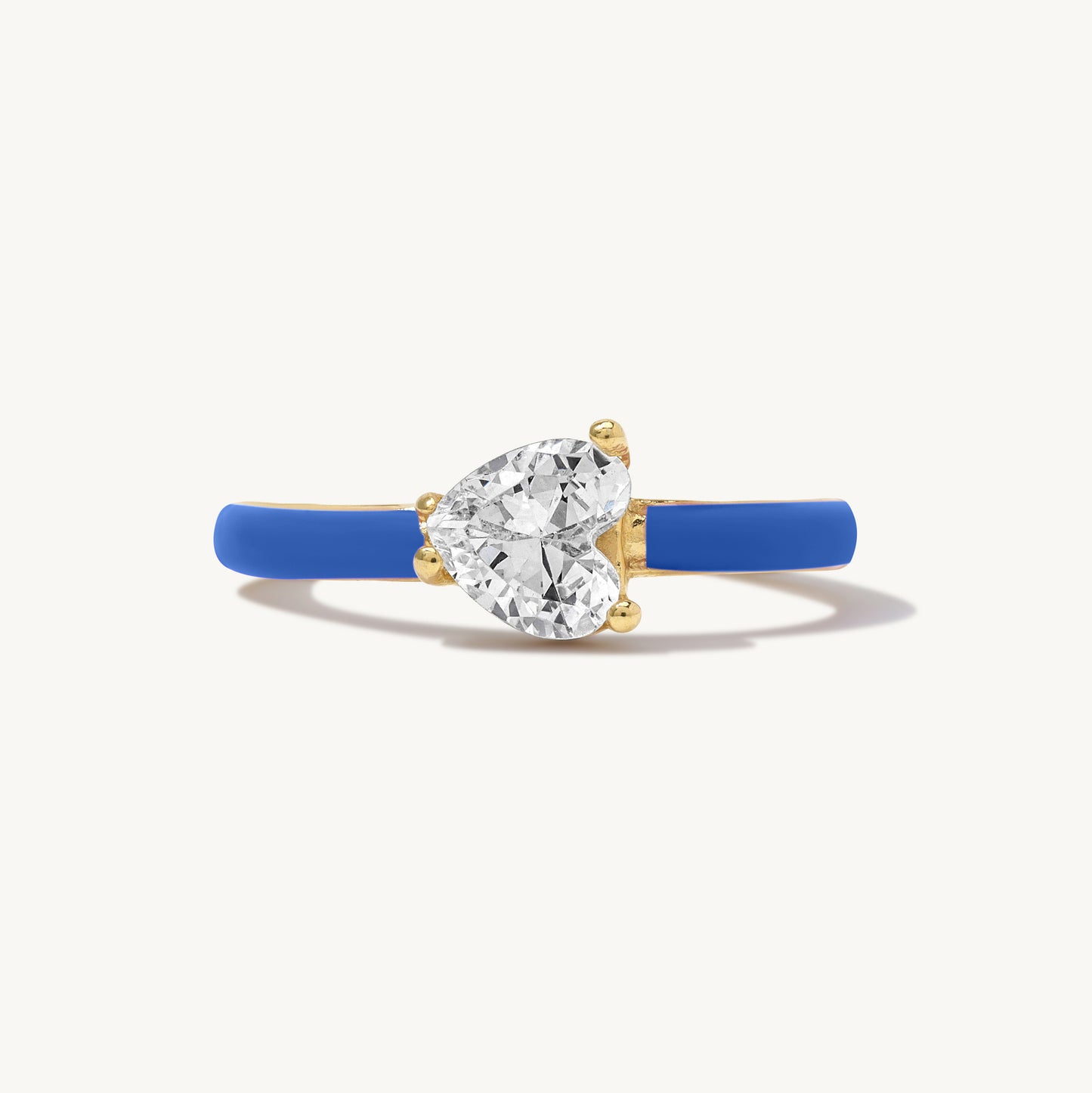 Maddalena Enamel Heart Ring