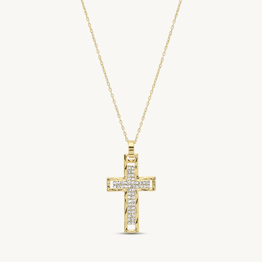 Magneta Cross Pendant Necklace