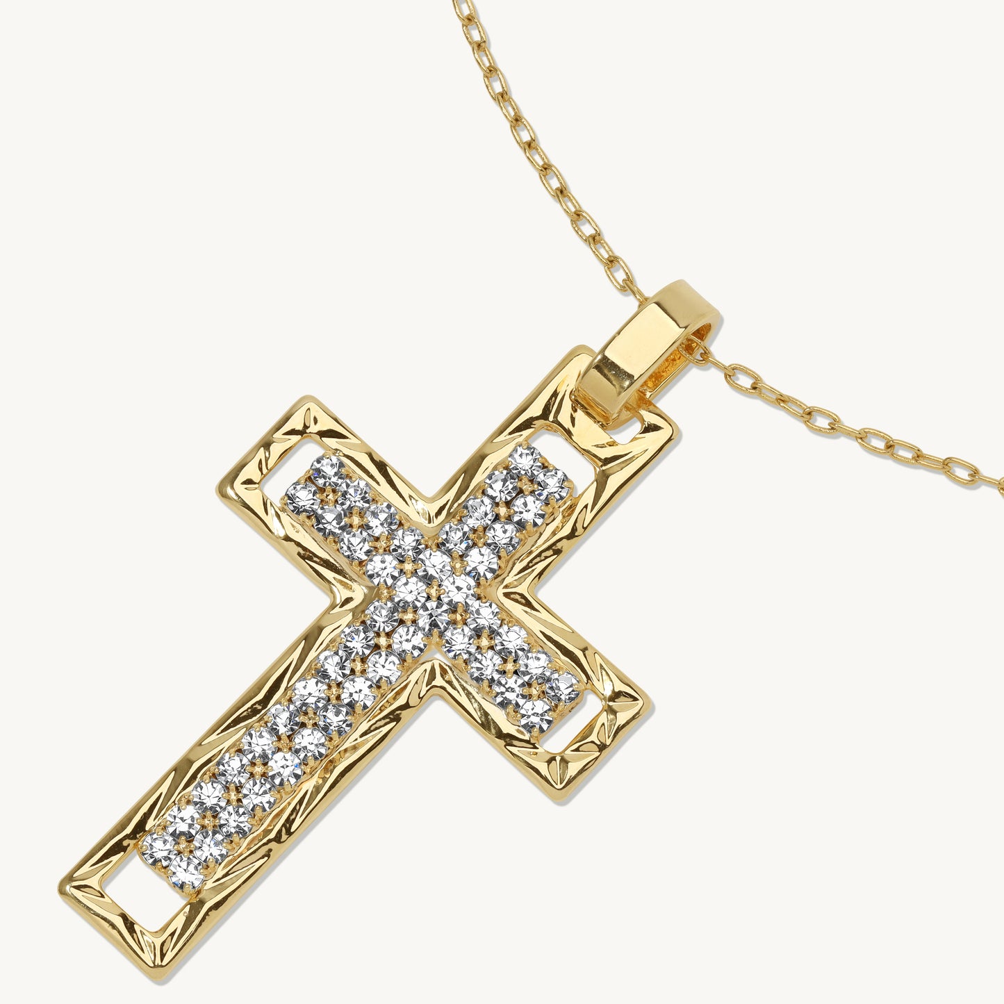 Magneta Cross Pendant Necklace