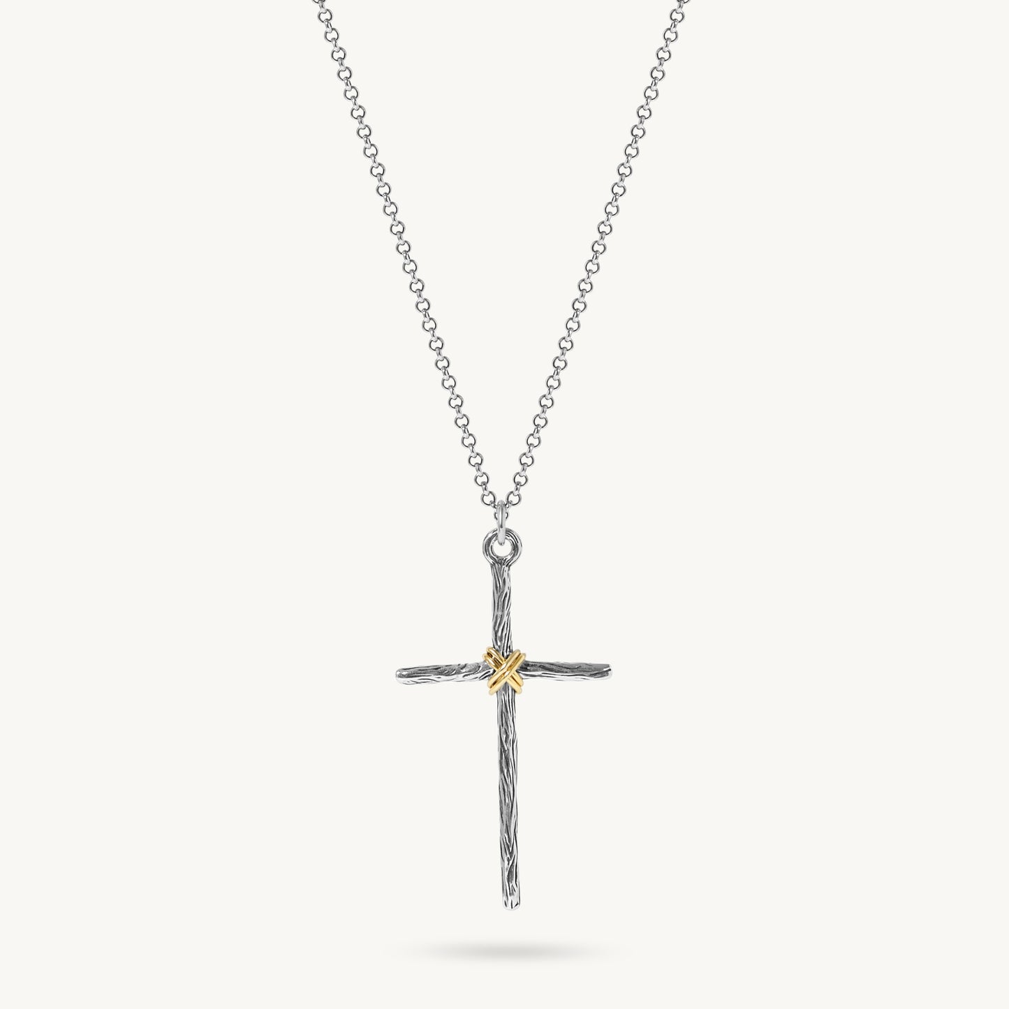 Mandelin Cross Necklace