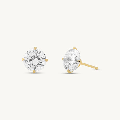 Mirabella Round Stud Earrings