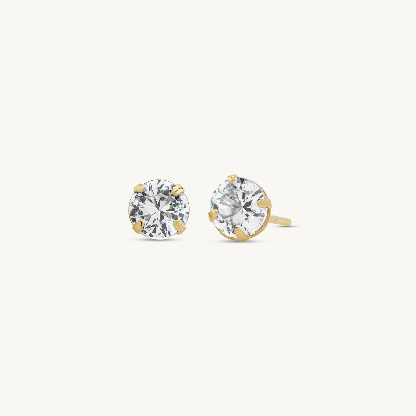 Mirabella Round Stud Earrings