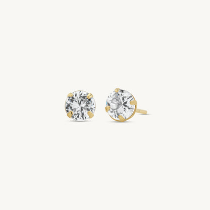 Mirabella Round Stud Earrings