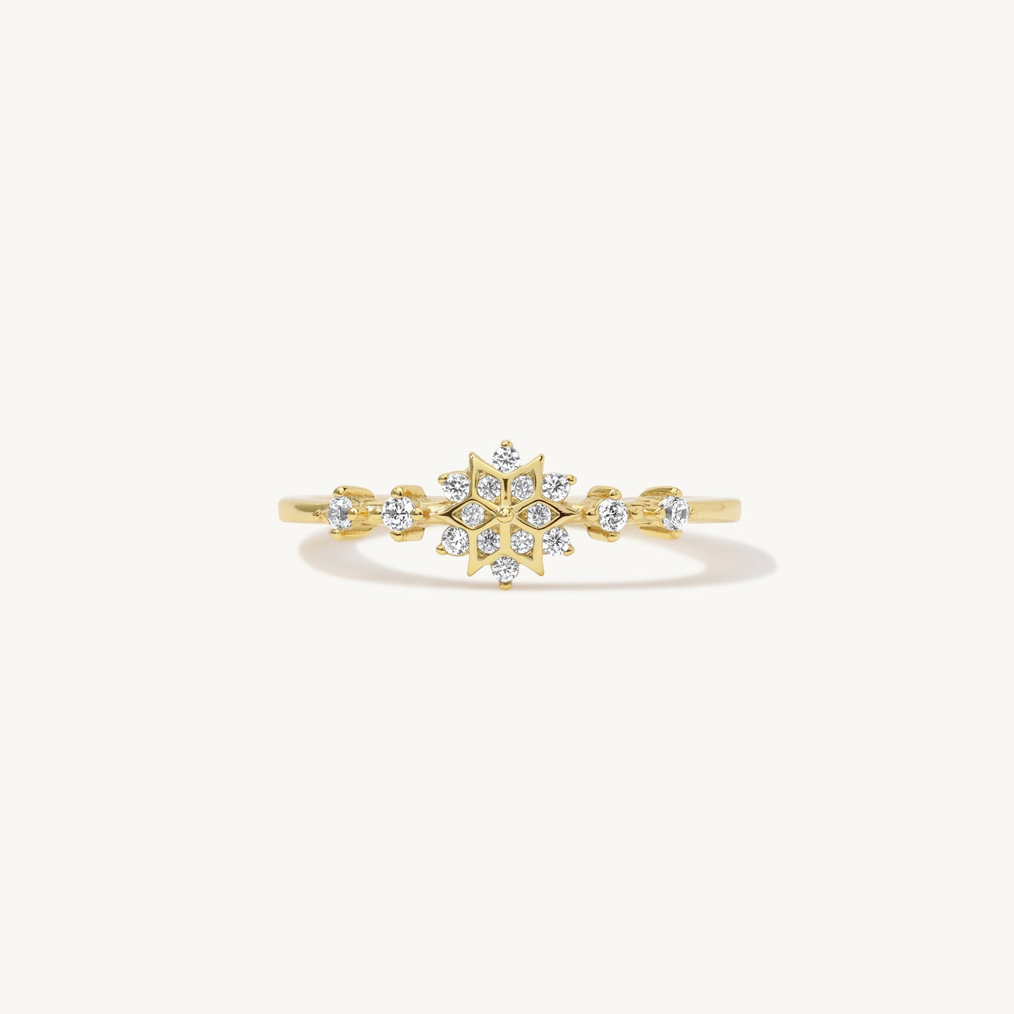 Naia Snowflake Gemstone Ring