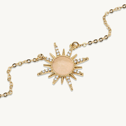 Flavia Dainty Sun Pendant Necklace