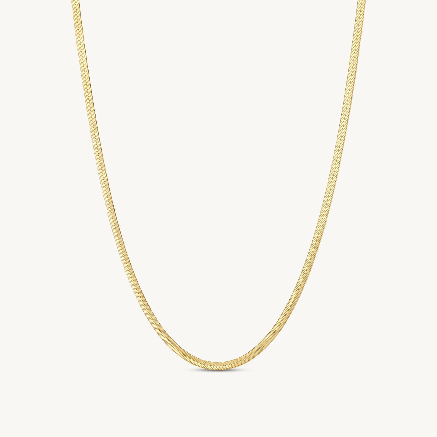 Giovanna Herringbone Chain Necklace