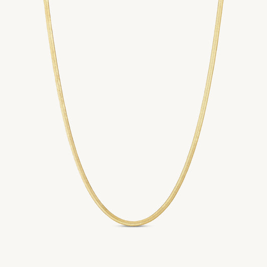 Giovanna Herringbone Chain Necklace