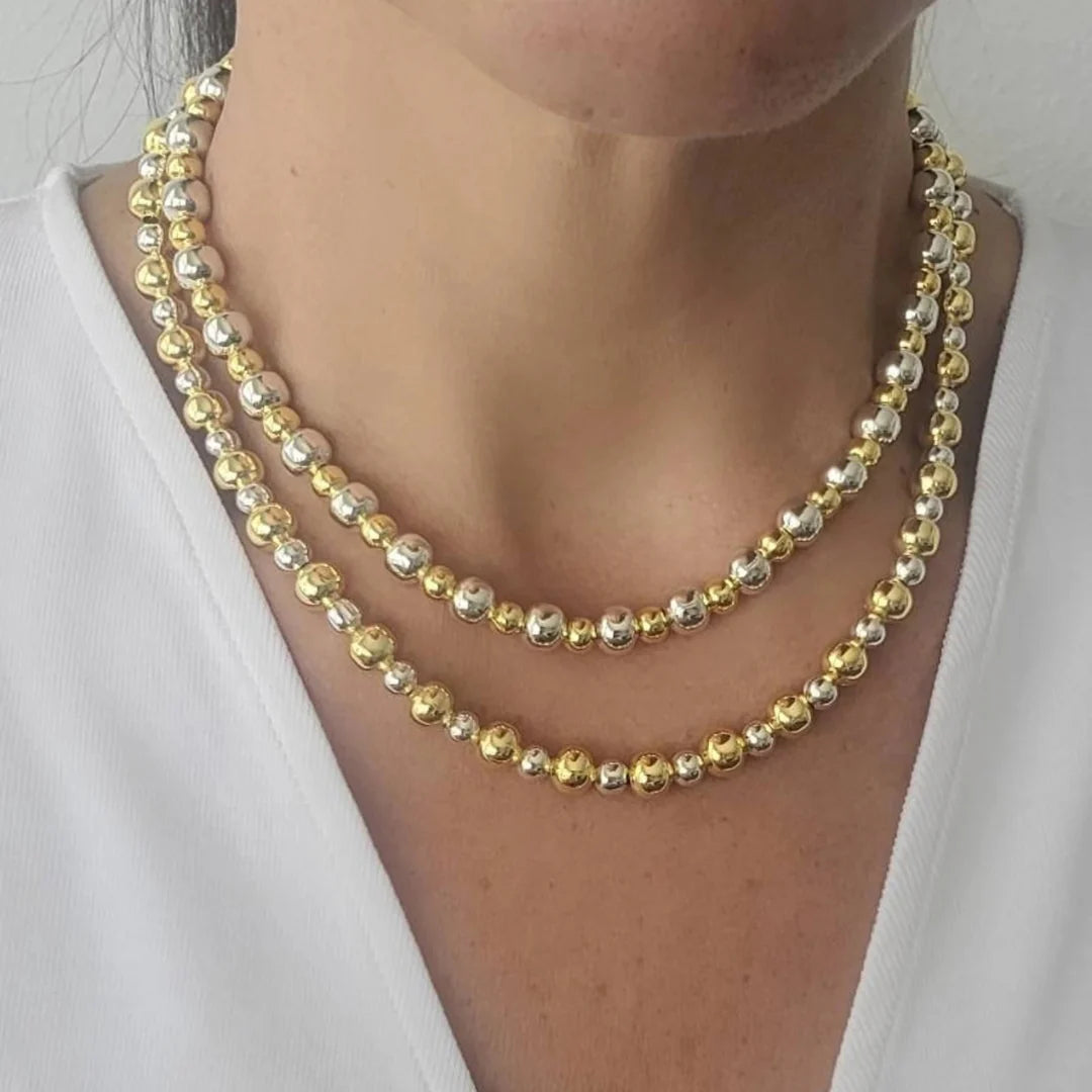 Paola Two Toned Beaded Necklace