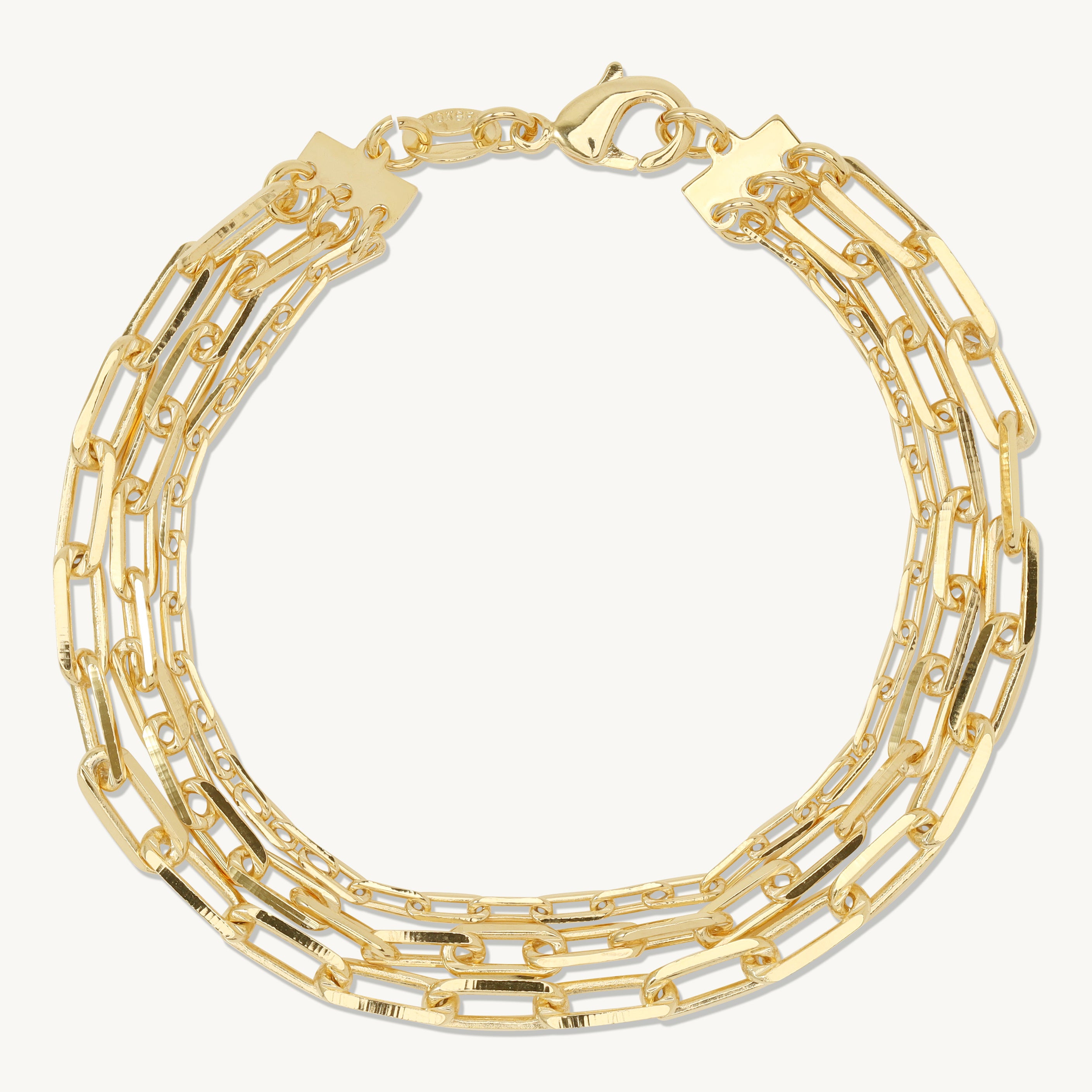 Siena Triple Paperclip Bracelet