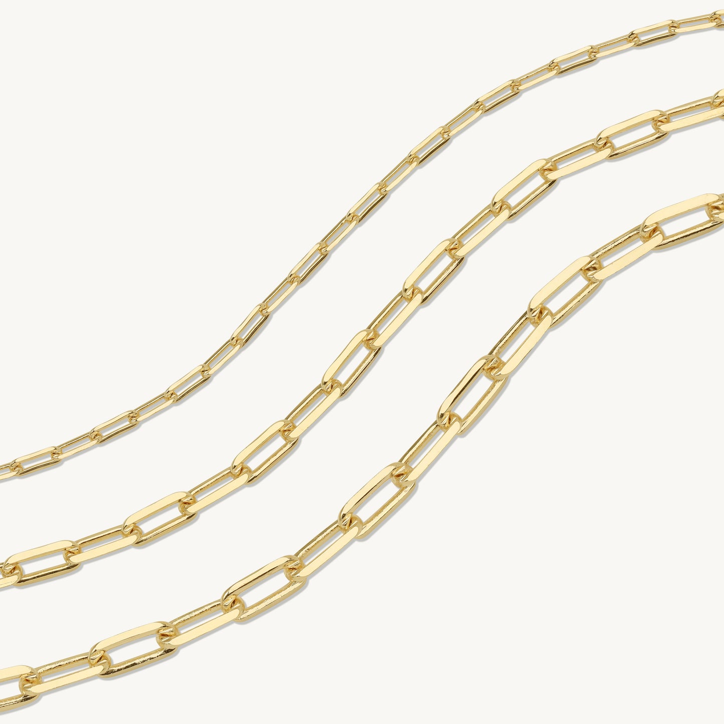 Siena Triple Paperclip Necklace