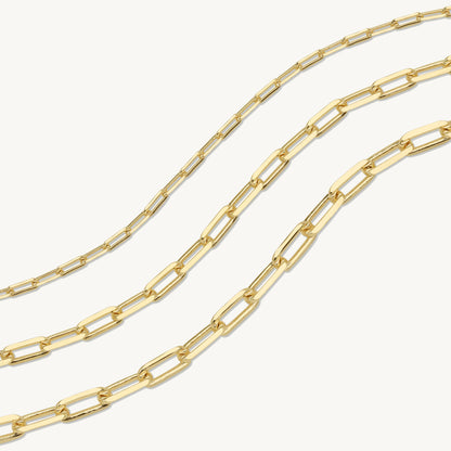 Siena Triple Paperclip Necklace