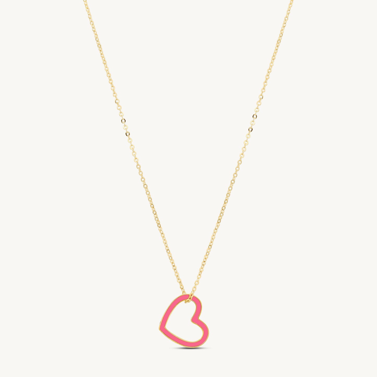 Vanessa Enamel Heart Necklace