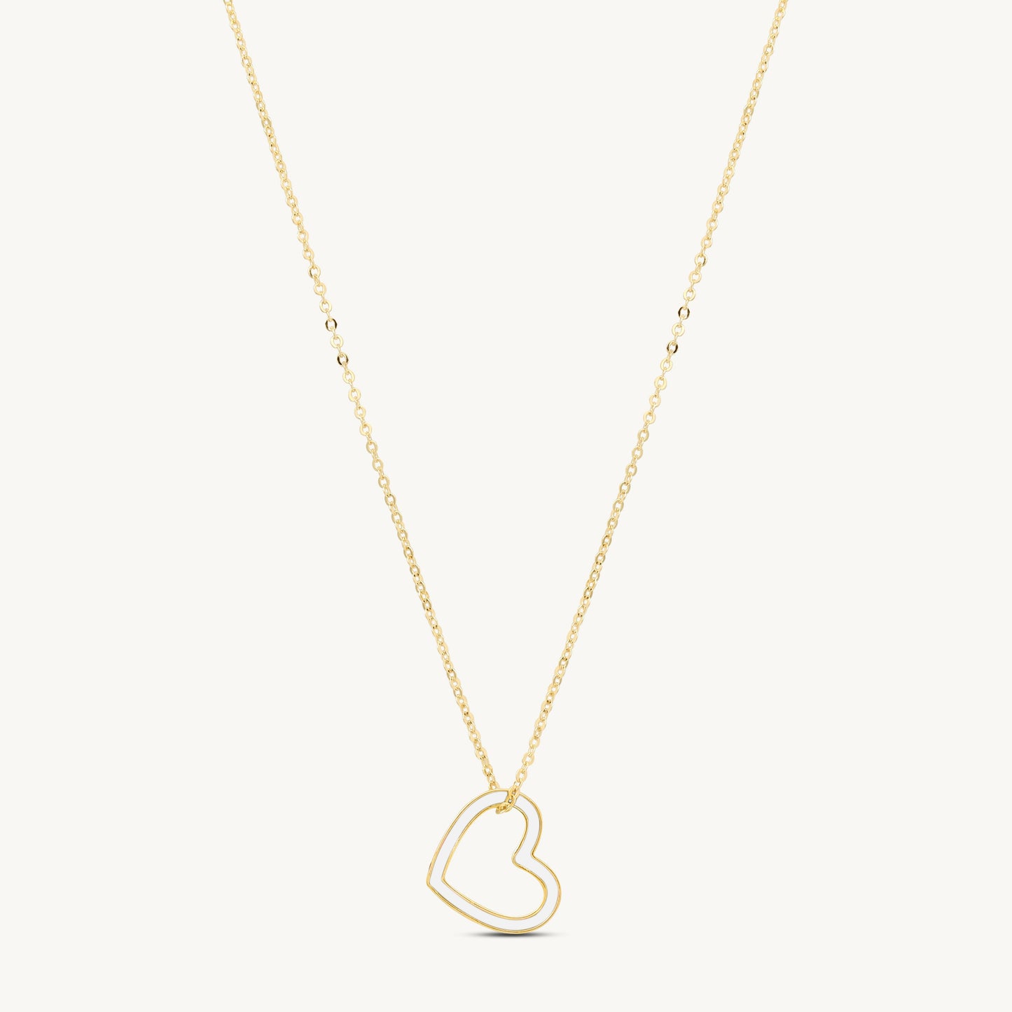 Vanessa Enamel Heart Necklace