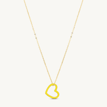 Vanessa Enamel Heart Necklace